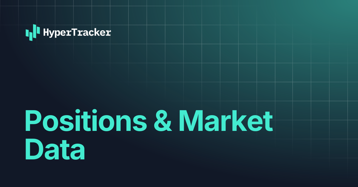 Positions & Market Data | HyperTracker API Docs