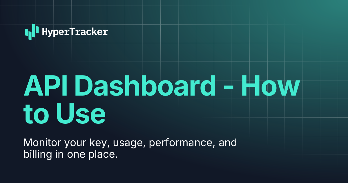 API Dashboard - How to Use | HyperTracker API Docs